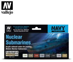 AV Vallejo Model Air Set - Nuclear Submarines (8) # 71611