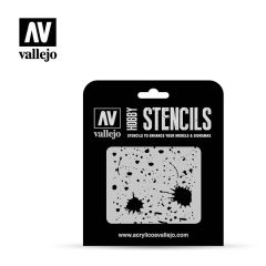  Vallejo Stencils 1/35 Splash & Stains # ST-TX003