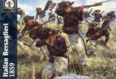 Waterloo 1815 1/72 Italian Bersaglieri 1859 (48 men) # 015 - Plastic Model Figures