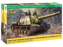 Zvezda 1/35 Soviet ISU-152 Self-Propelled Gun # 3721