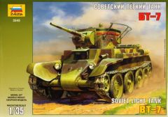 Zvezda 1/35 Russian BT-7 Light tank # 3545 # Plastic Model Kit
