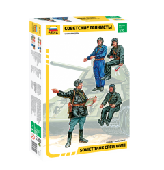 Zvezda 1/35 Soviet Tank Crew  # 3504 - Plastic Model Kit