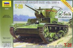 Zvezda 1/35 T-26 Soviet Light Tank mod. of 1933 # 3538 - Plastic Model Kit