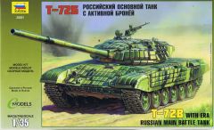Zvezda 1/35 T-72B w/ERA Russian main battle tank # 3551 - Plastic Model Kit