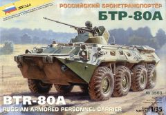 Zvezda 1/35 BTR-80A Russian Personnel Carrier # 3560 - Plastic Model Kit
