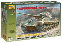 Zvezda 1/35 German King Tiger Ausf.B Henschel Turret # 360 - Plastic Model Kit