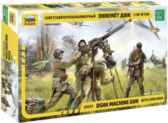Zvezda 1/35 Soviet DSHK Machine Gun with Crew WWII # 3609