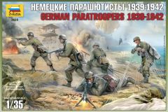 Zvezda 1/35 German Paratroopers (Crete 1941) # 3628 - Plastic Model Figures