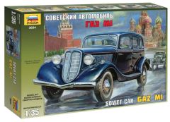 Zvezda 1/35 Soviet car GAZ M1 # 3634 - Plastic Model Kit