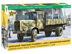 Zvezda 1/35 L-4500S Einheitskabine German Truck # 3647 - Plastic Model Kit