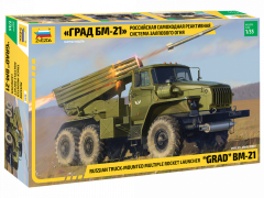 Zvezda 1/35 Multiple Rocket Launcher BM-21 "Grad" # 3655