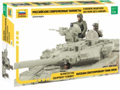Zvezda 1/35 Russian Contemporary Tank Crew - in protective equipment "cowboy" # 3684