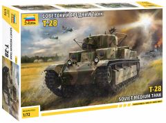Zvezda 1/72 Soviet T-28 Soviet Tank # 5064