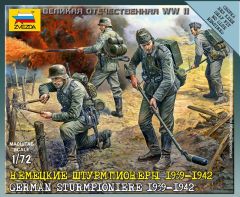 Zvezda 1/72 German Sturmpioniere # 6110 - Plastic Model Kit