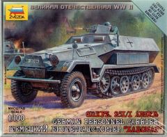 Zvezda 1/100 Sd.Kfz.251/1 Ausf.B # 6127 - Plastic Model Kit