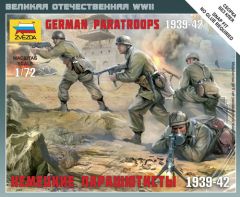 Zvezda 1/72 German Paratroops 1939-42 # 6136 - Plastic Model Figures