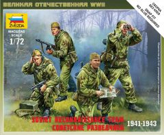 Zvezda 1/72 Soviet Reconnaissance Team # 6137 - Plastic Model Kit