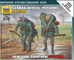 Zvezda 1/72 German Medical Personnel 1941-1943 # 6143 - Plastic Model Kit
