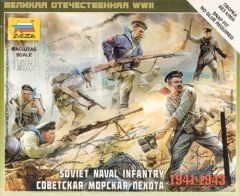 Zvezda 1/72 Soviet Naval Infantry 1941-1943 # 6146 - Plastic Model Figures