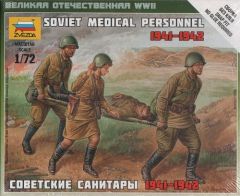 Zvezda 1/72 Soviet Medical Personnel 1941-42 # 6152 - Plastic Model Figures