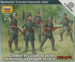 Zvezda 1/72 German Regular Infantry 1938-1943 # 6178 - Plastic Model Kit