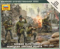 Zvezda 1/72 German Elite Troops 1939-43 # 6180 - Plastic Model Kit