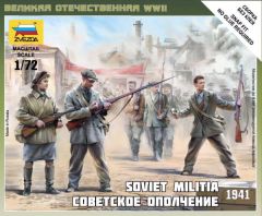 Zvezda 1/72 Soviet Militia 1941 # 6181 - Plastic Model Kit