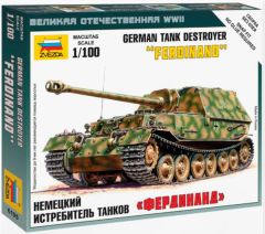 Zvezda 1/100 Sd.Kfz.184 Ferdinand # 6195 - Model Kit