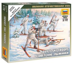 Zvezda 1/72 Soviet Skiers # 6199 - Plastic Model Figures