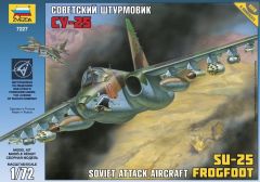 Zvezda 1/72 Soviet Attack Aircraft SU-25 Frogfoot # 7227 - Plastic Model Kit