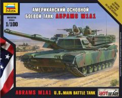 Zvezda 1/100 Abrams M1A1 # 7405 - Plastic Model Kit