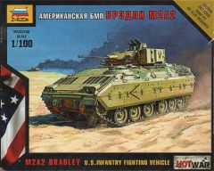 Zvezda 1/100 Bradley M2A2 # 7406 - Plastic Model Kit