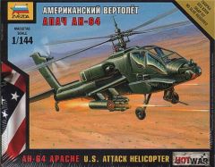 Zvezda 1/100 AH-64 Apache # 7408 - Plastic Model Kit