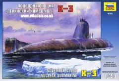 Zvezda 1/350 K-3 November Class Nuclear Submarine # 9035 - Plastic Model Kit