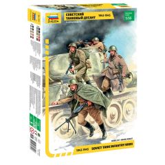 Zvezda 1/35 Soviet Tank Infantry WWII # 3544 - Plastic Model Kit