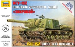 Zvezda 1/72 Self Propelled Gun Russian ISU-152 # 5026 - Plastic Model Kit