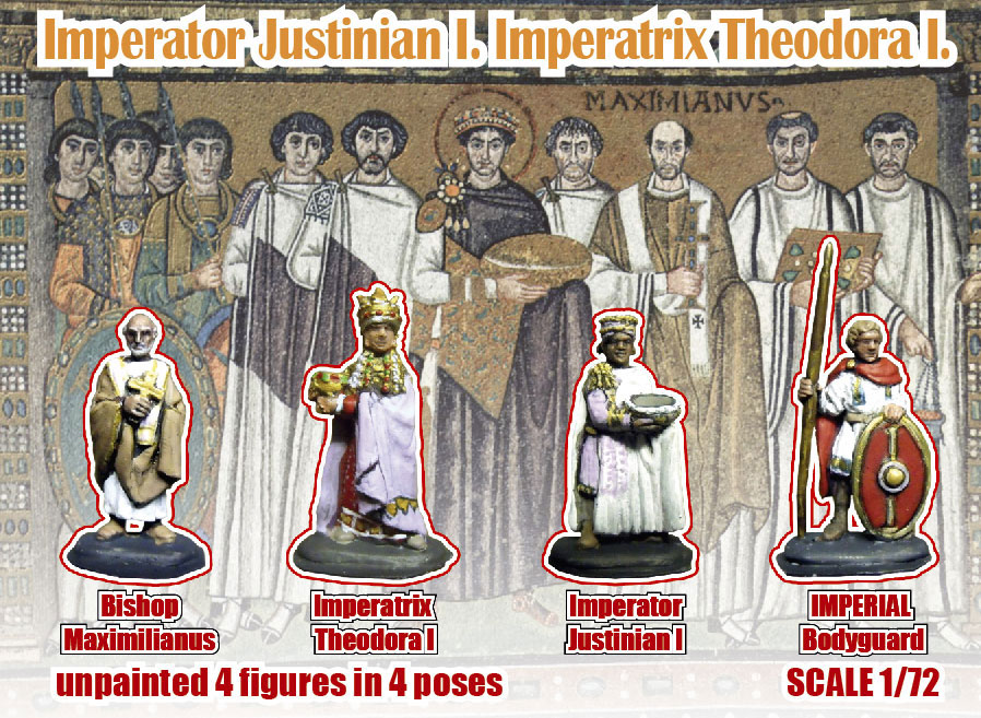 Linear-A 1/72 Imperator Justinian I. / Theodora I. # 011-S