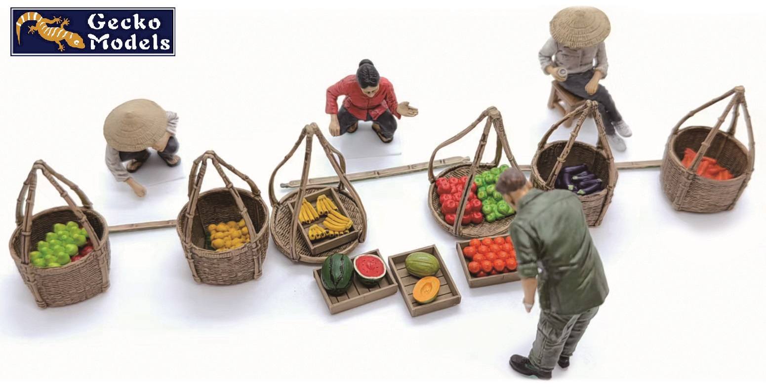 Gecko Models 1/35 60’~70’s Saigon Greengrocer Set # 0123