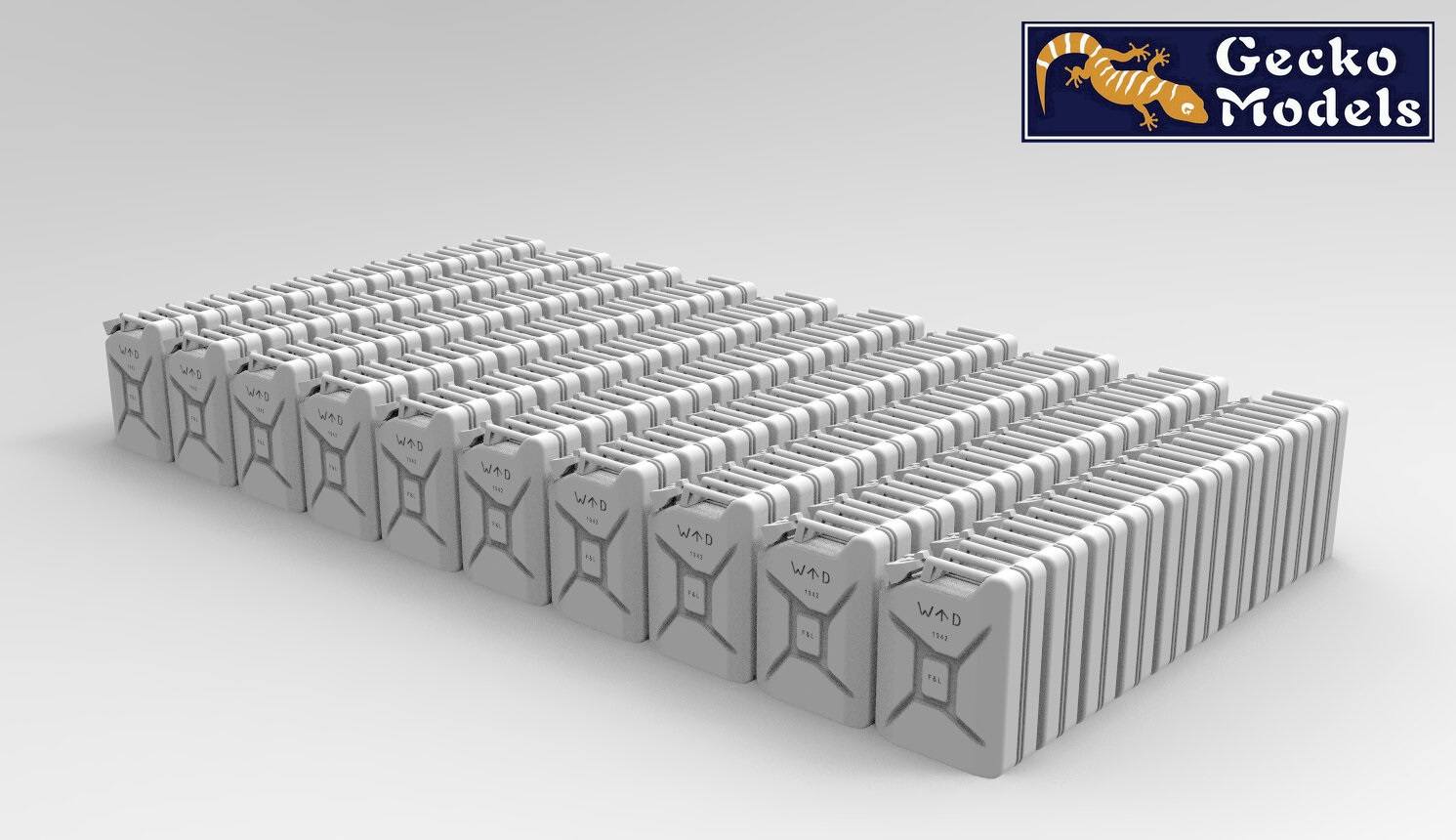 Gecko Models 1/35 British Type 1942 5 gal/20L Jerry Cans Set # 0158