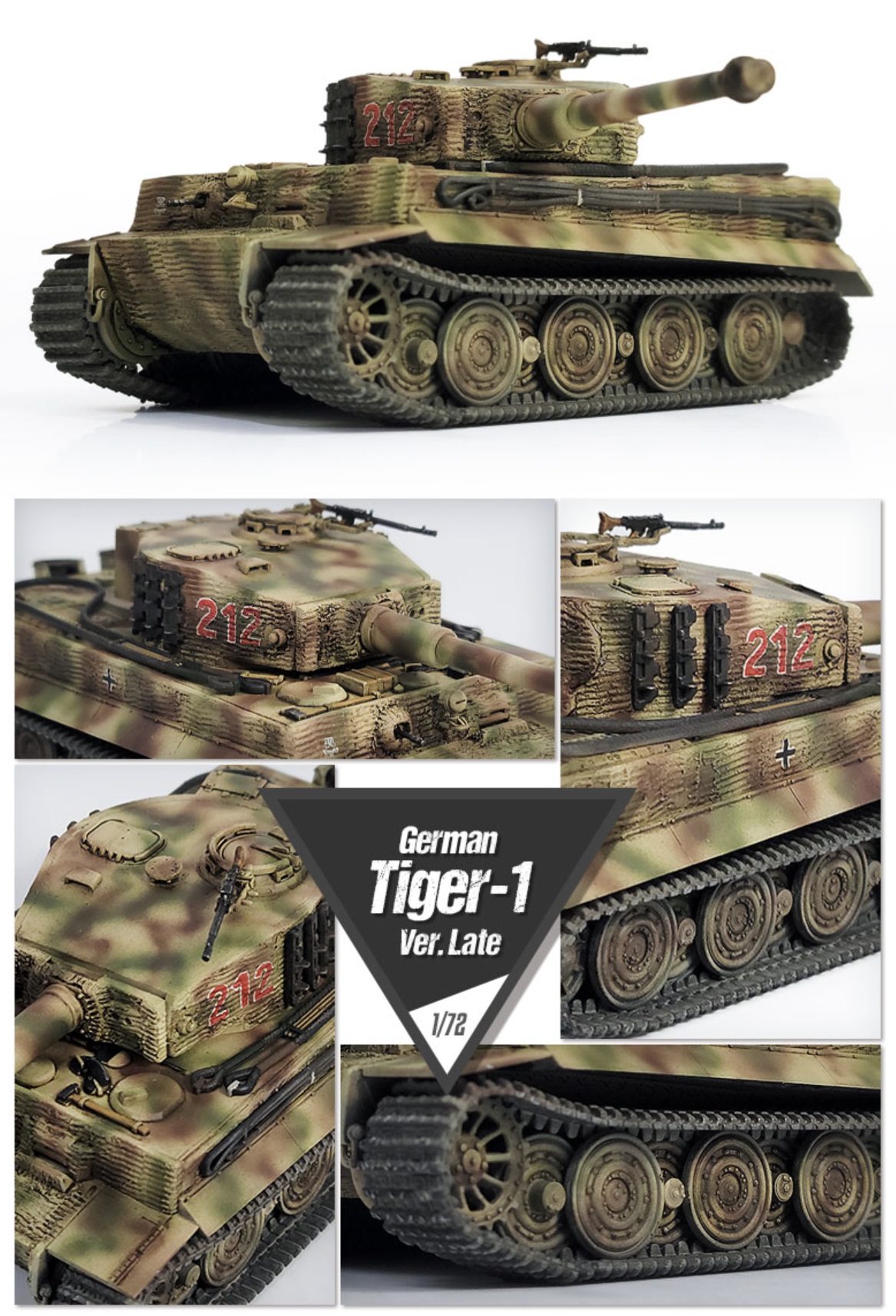 Academy 1/72 German Tiger I Late # 13431