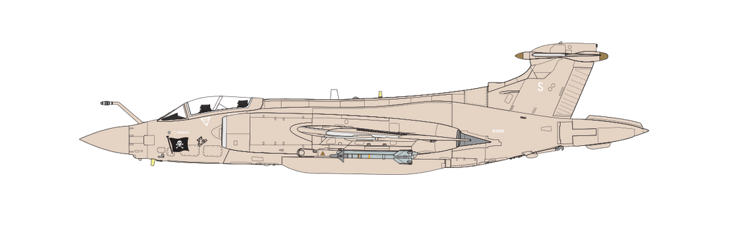 Airfix 1/72 Blackburn Buccaneer S.2B Gulf War # 06022A