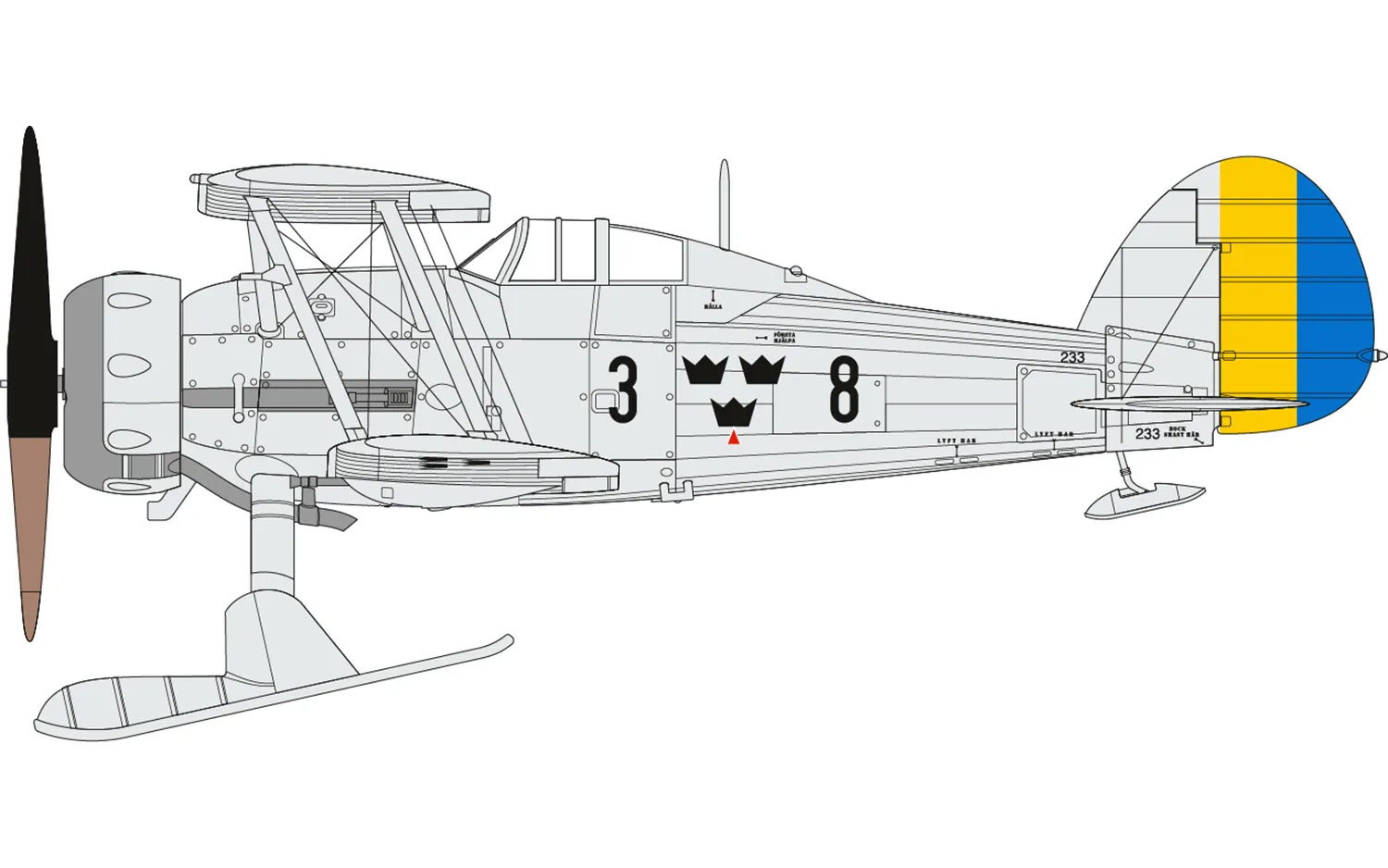 Airfix 1/72 Swedish Air Force 100th Anniversary Set # 40004
