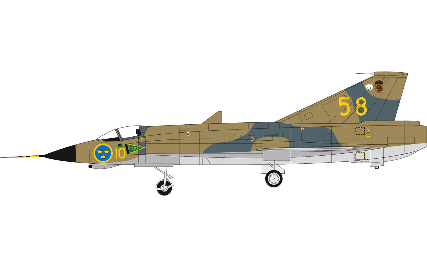 Airfix 1/72 Swedish Air Force 100th Anniversary Set # 40004
