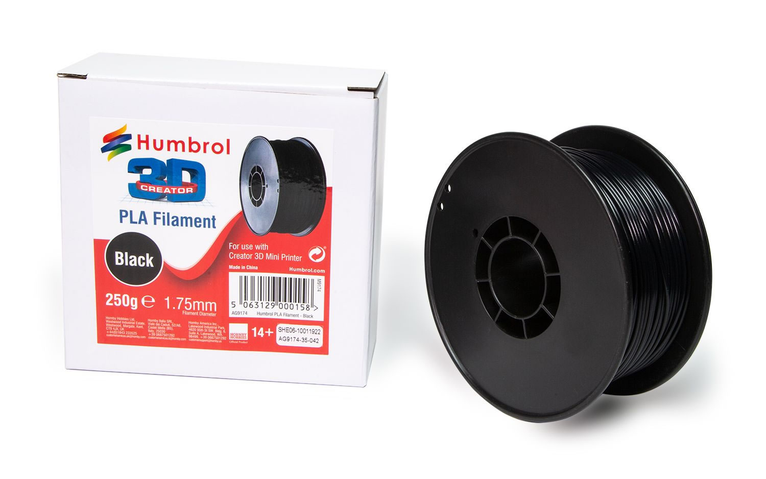 Humbrol PLA Filament (Black) # 9174