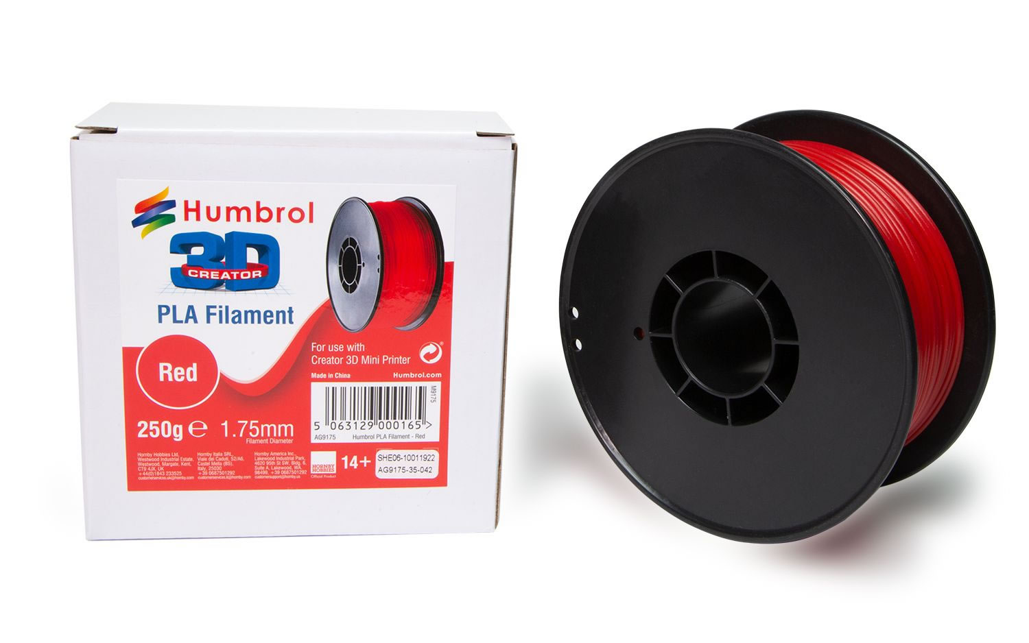 Humbrol PLA Filament (Red) # 9175