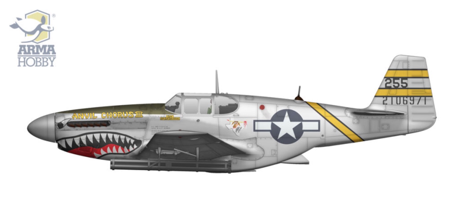Arma Hobby 1/72 North-American P-51B Mustang China/Burma/India # 70075
