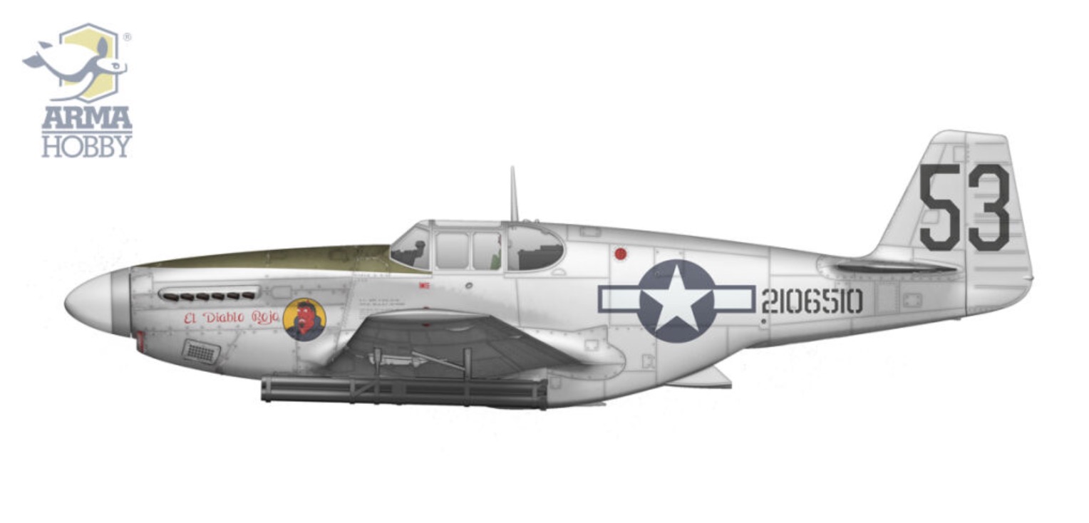 Arma Hobby 1/72 North-American P-51B Mustang China/Burma/India # 70075