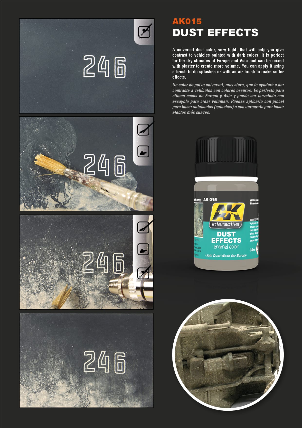 AK Interactive 35ml Dust Effects # 015