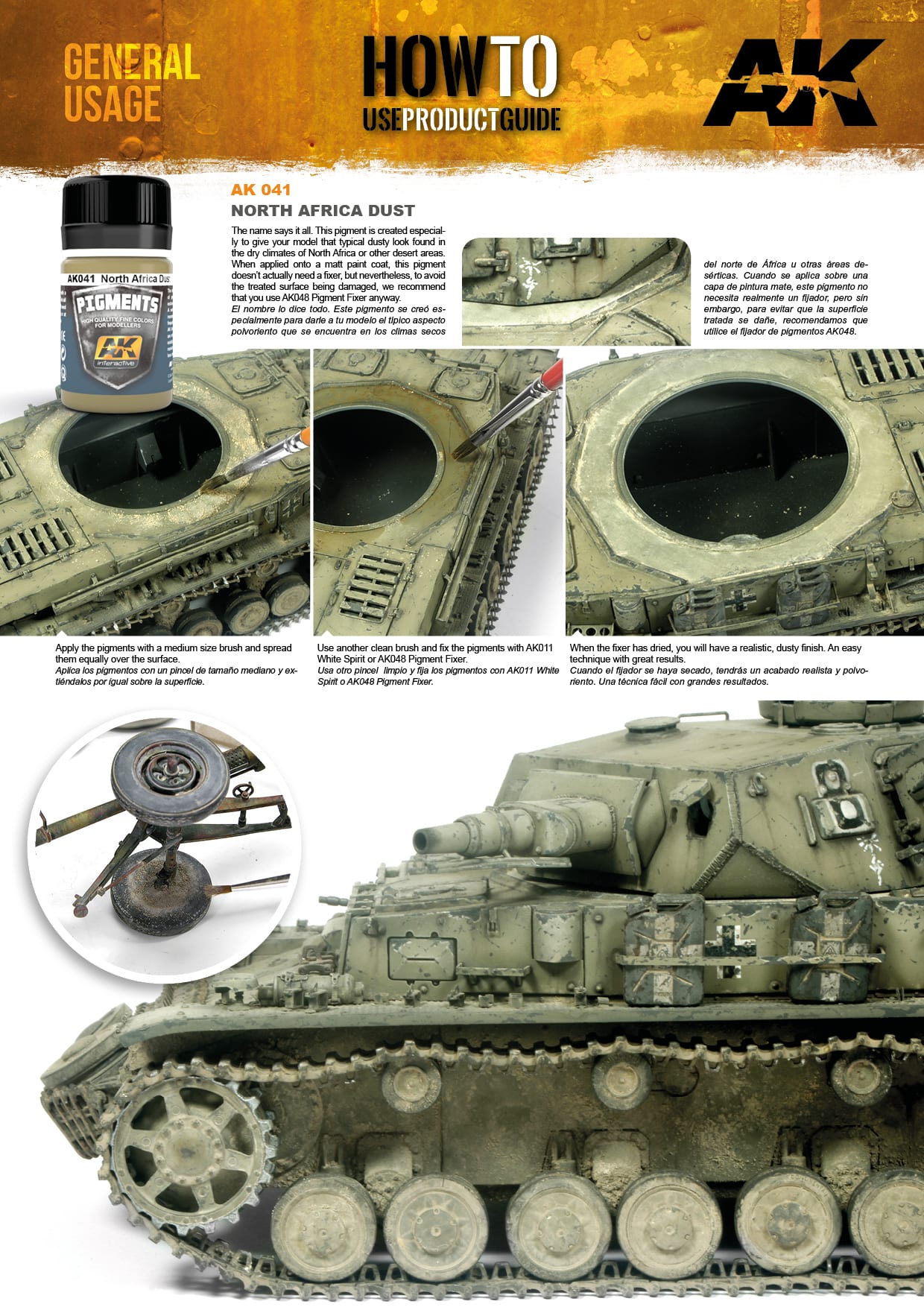 AK Interactive 35ml North Africa Dust Pigment # 041