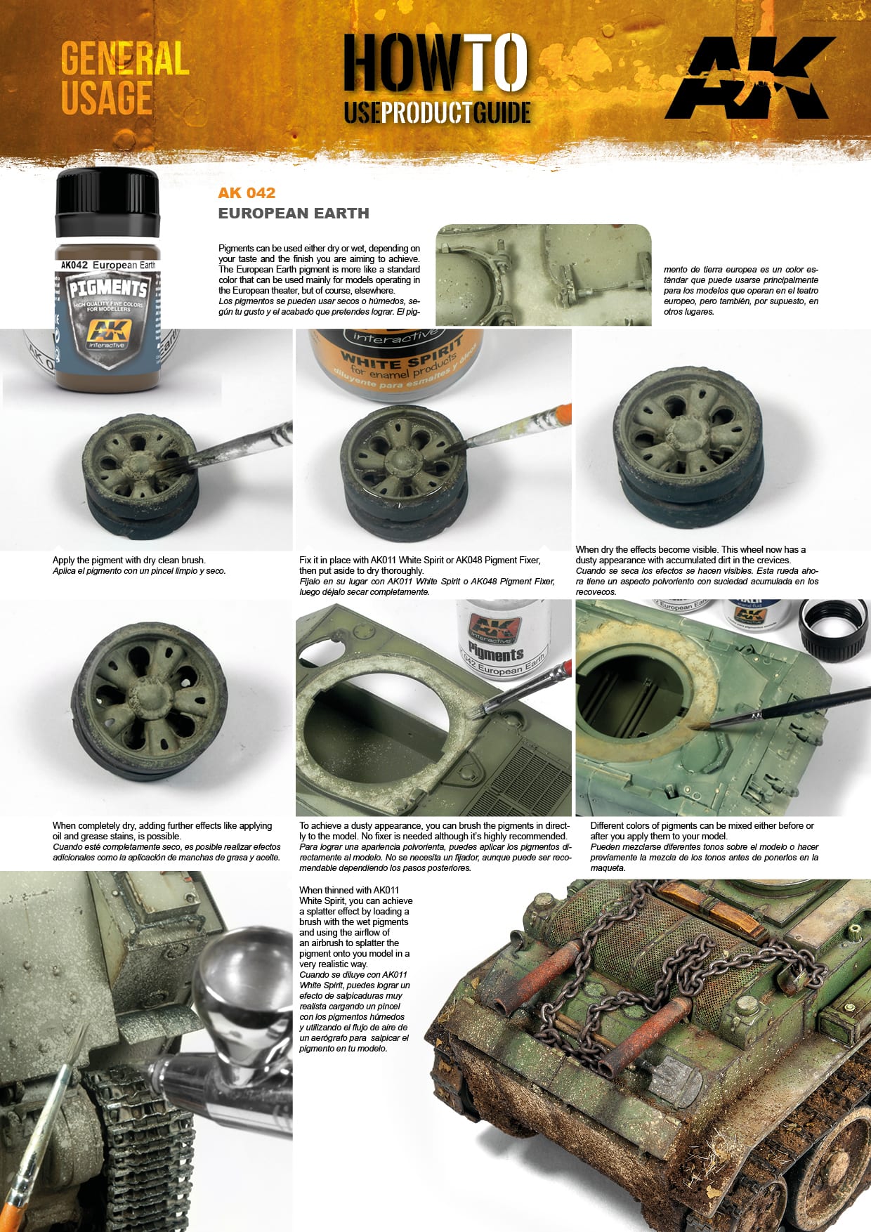 AK Interactive 35ml European Earth Pigment # 042